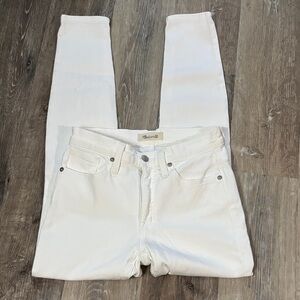 Madewell White Skinny Jeans